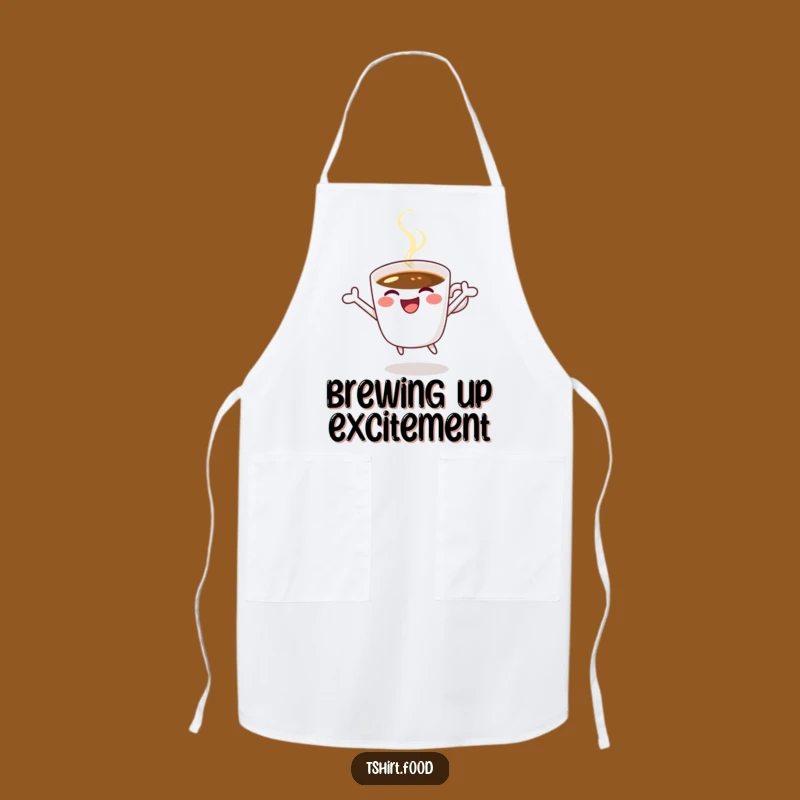 Funny Coffee Apron: Jumping for Joy Like a Pro, Kitchen Humorous Gift
