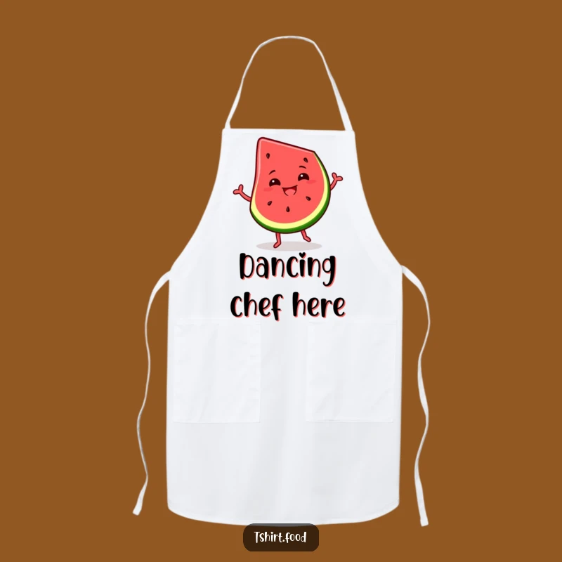 Funny Watermelon Slice Apron: Kitchen Dance Party, Silly Grin, Hilarious Gift!