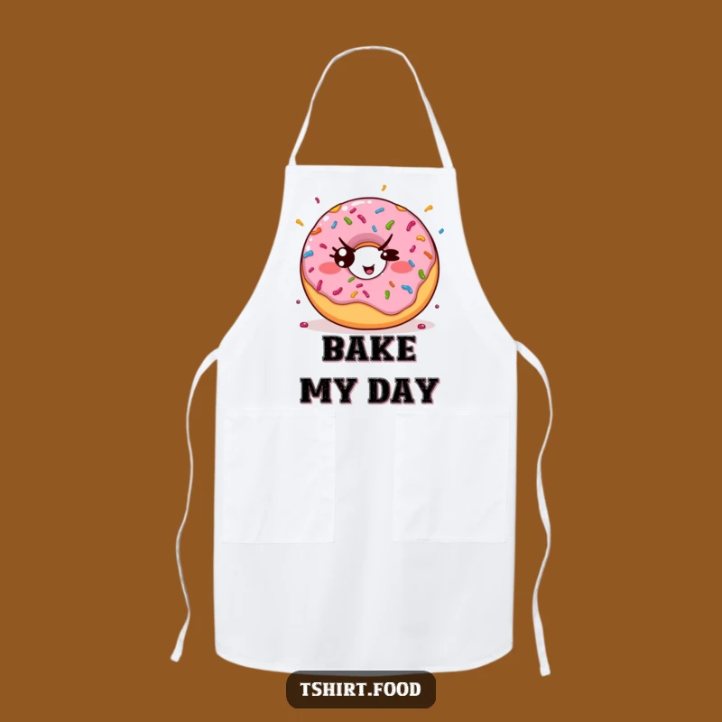 Funny Kawaii Donut Sprinkle Apron: Bake with Playful Charm