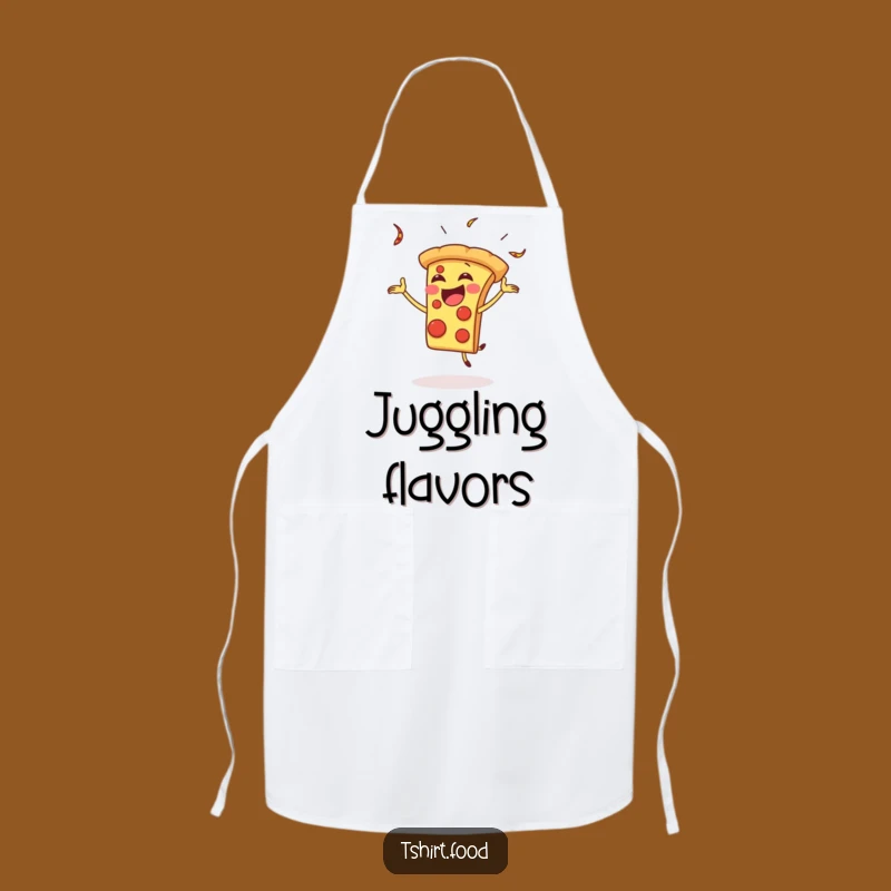 Funny Pizza Chef Apron: Juggling Slice, Practical and Funny Gift for Cooks