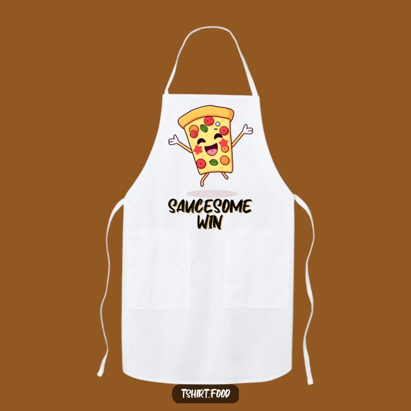 Funny Pizza Victory Dance Apron: Cook Up Laughs in the Kitchen Hilariously