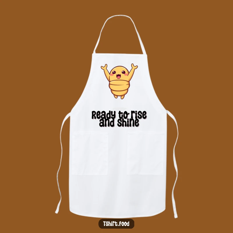 Funny Surprise Croissant Apron: Leaping Pastry Fun for Your Kitchen, Funny Gift
