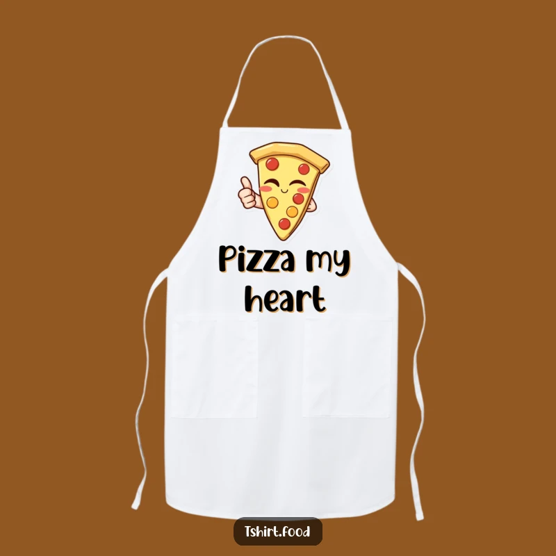 Funny Pizza Thumbs Up Apron: Kitchen Humor for Pizza Makers