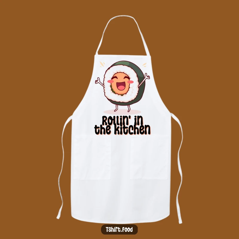 Funny Sushi Chef Apron: Dancing Roll, Practical and Funny Gift for Cooks