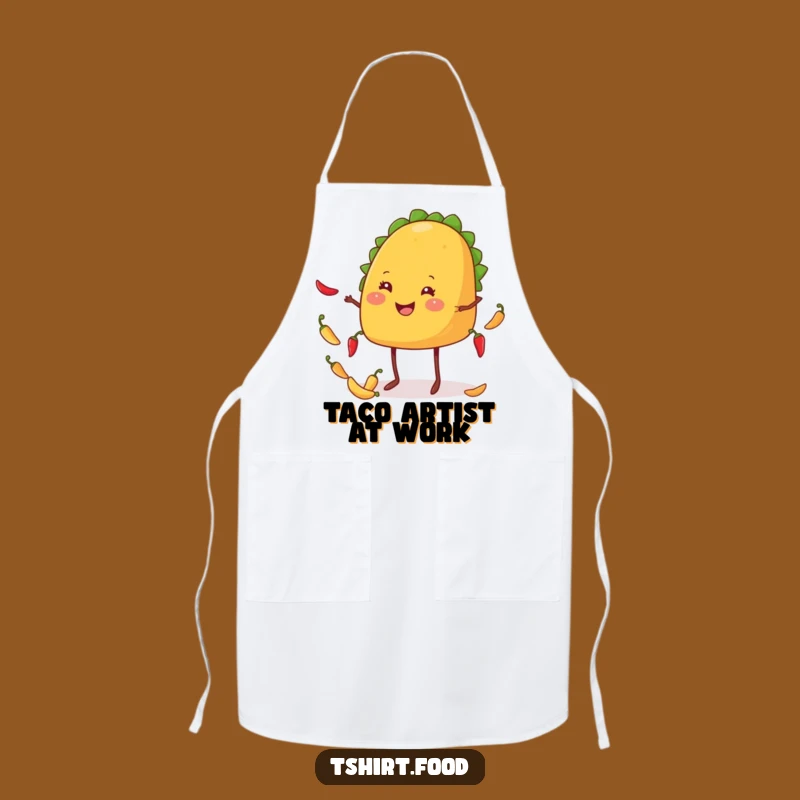 Funny Taco Apron: Juggling Chiles Like a Pro, Kitchen Humorous Gift