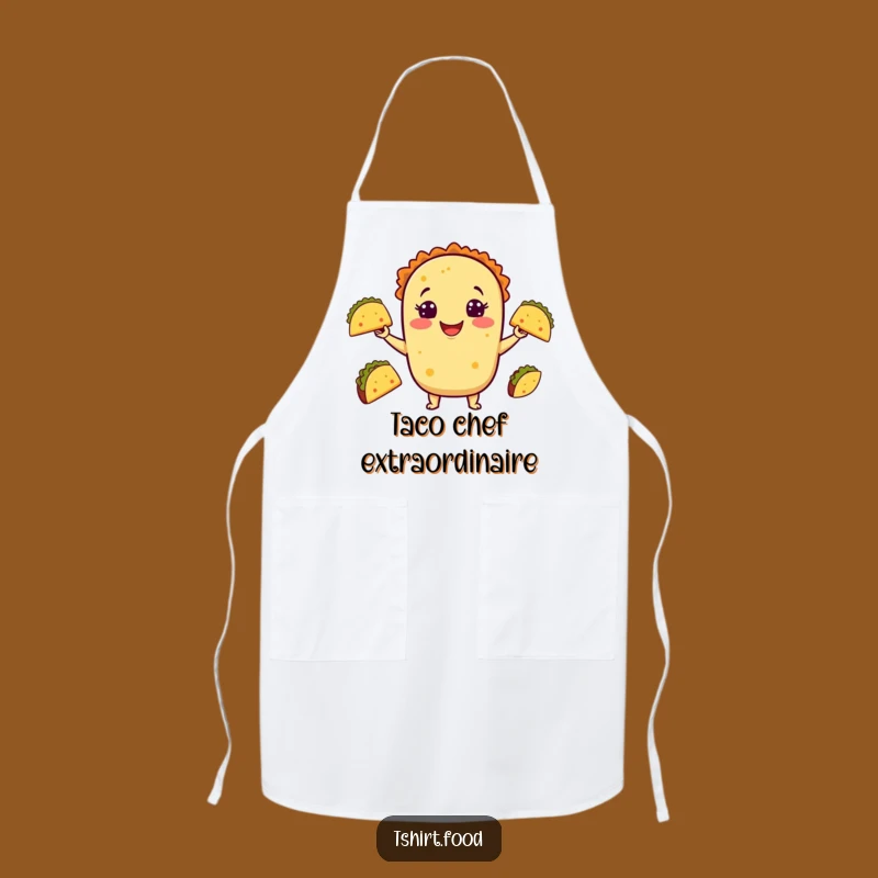 Funny Taco Juggling Apron - Hilarious Kitchen Wear for Culinary Comedy