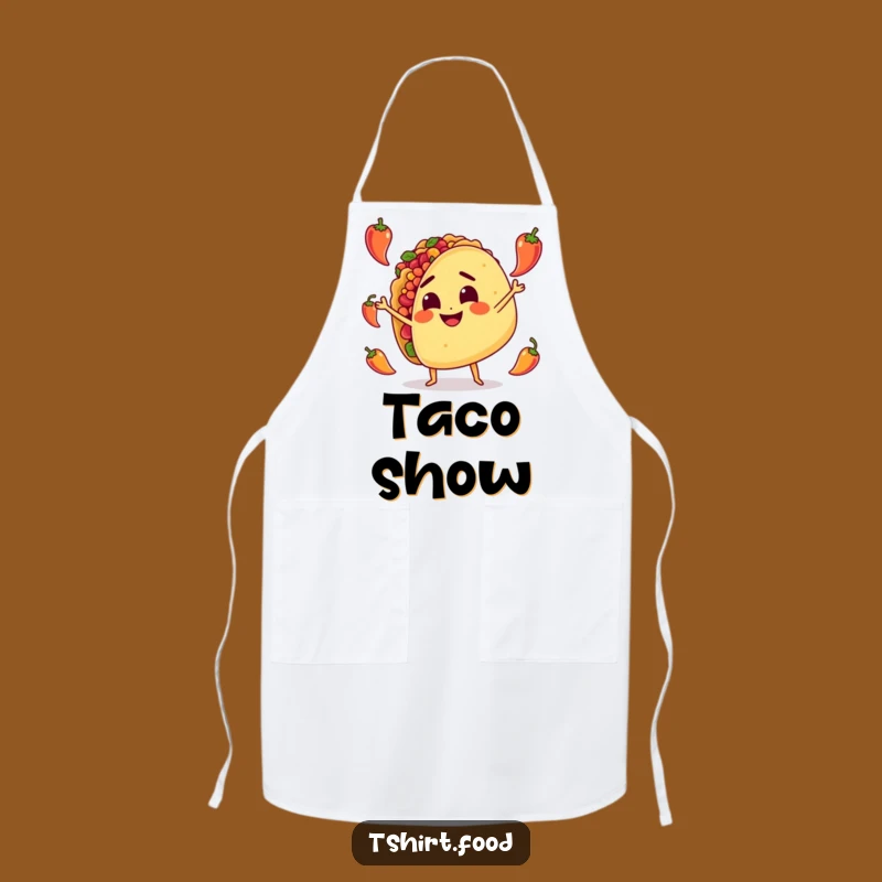Funny Taco Juggling Apron: Practical Spicy Character, Humorous Kitchen Essential