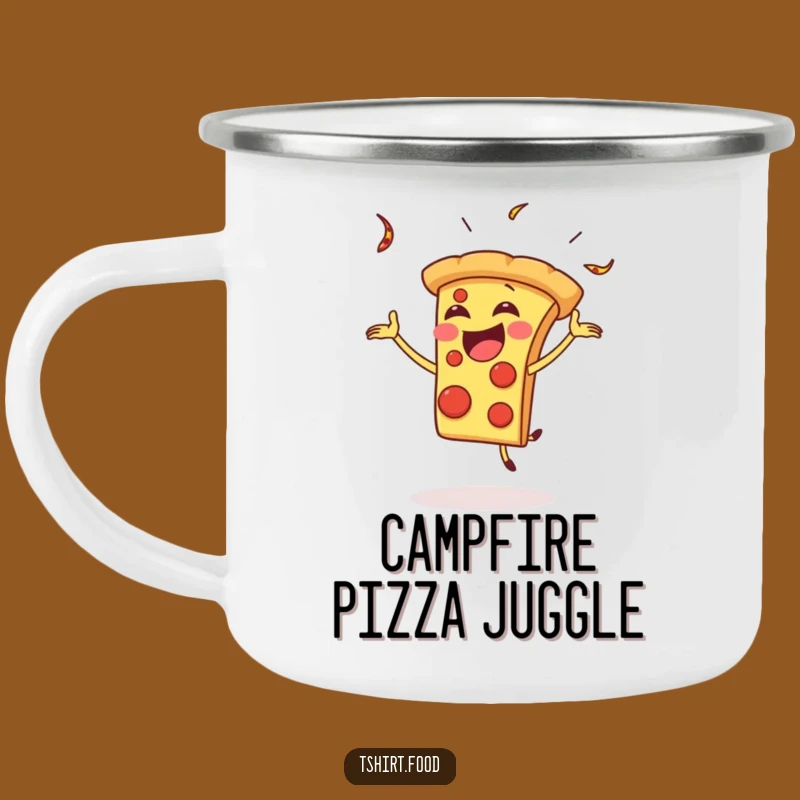 Funny Pizza Juggling Mug: Durable Slice, Outdoor Funny Gift for Campers