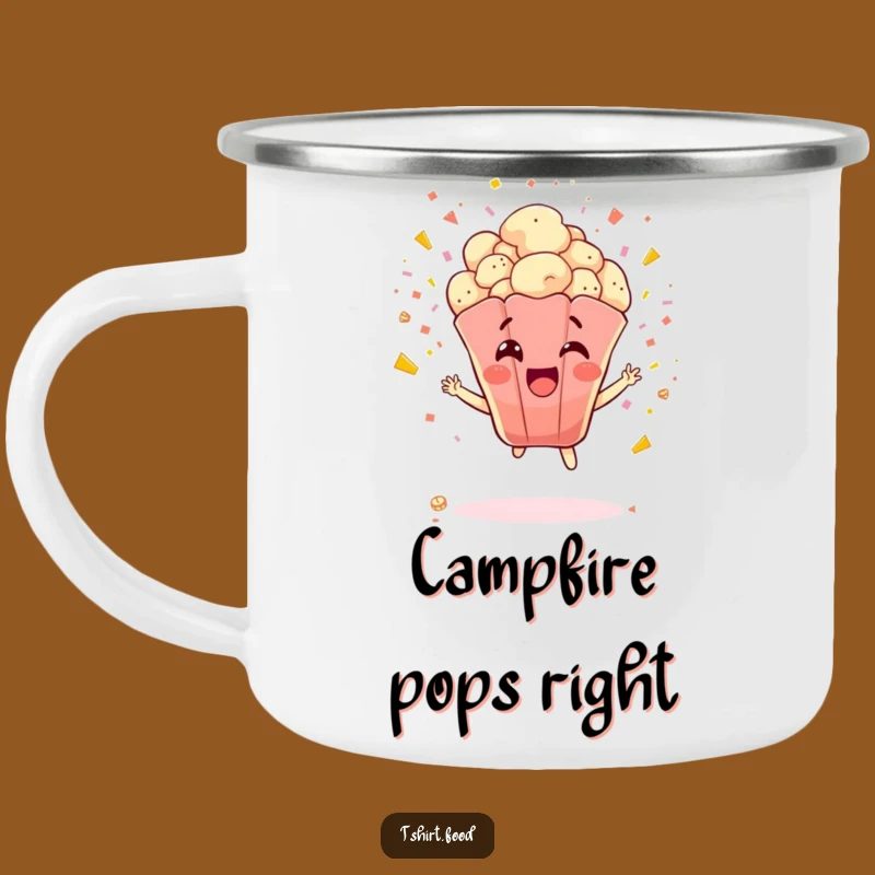 Funny Popcorn Explosion Camping Mug: Kernel Outdoor Fun - Rugged Funny Gift
