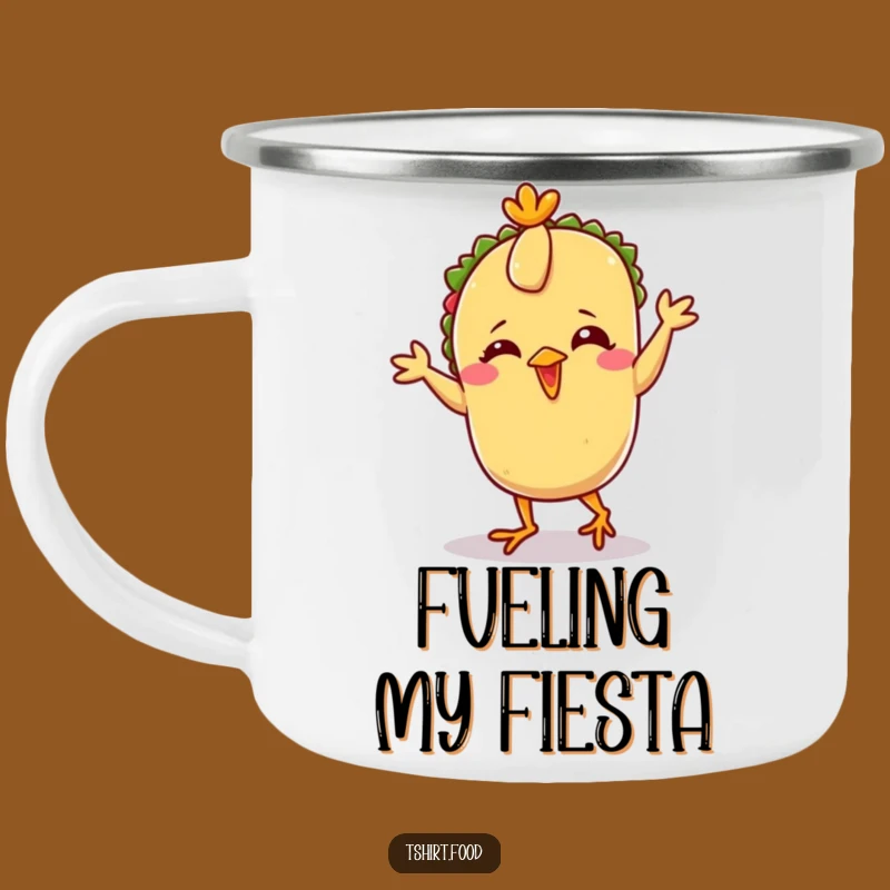 Funny Taco Chicken Dance Camping Mug: Adventure Fuelled by Giggles and Tacos