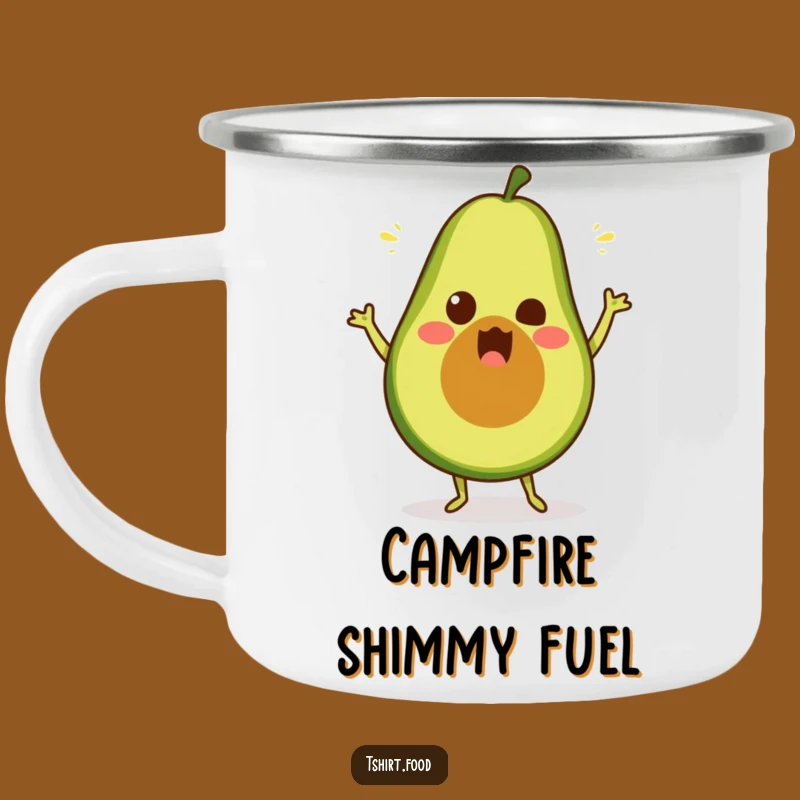 Funny Avocado Dance Camping Mug: Silly Sip Wear, Outdoor Gift