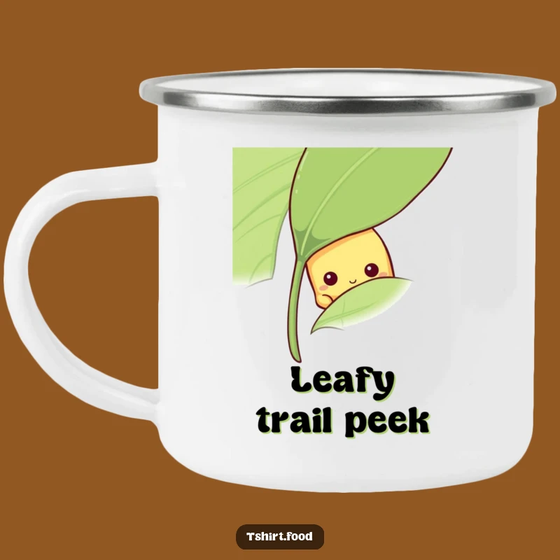 Funny Shy Banana Camping Mug: Peeking Fruit Sip, Gentle Outdoor Gift