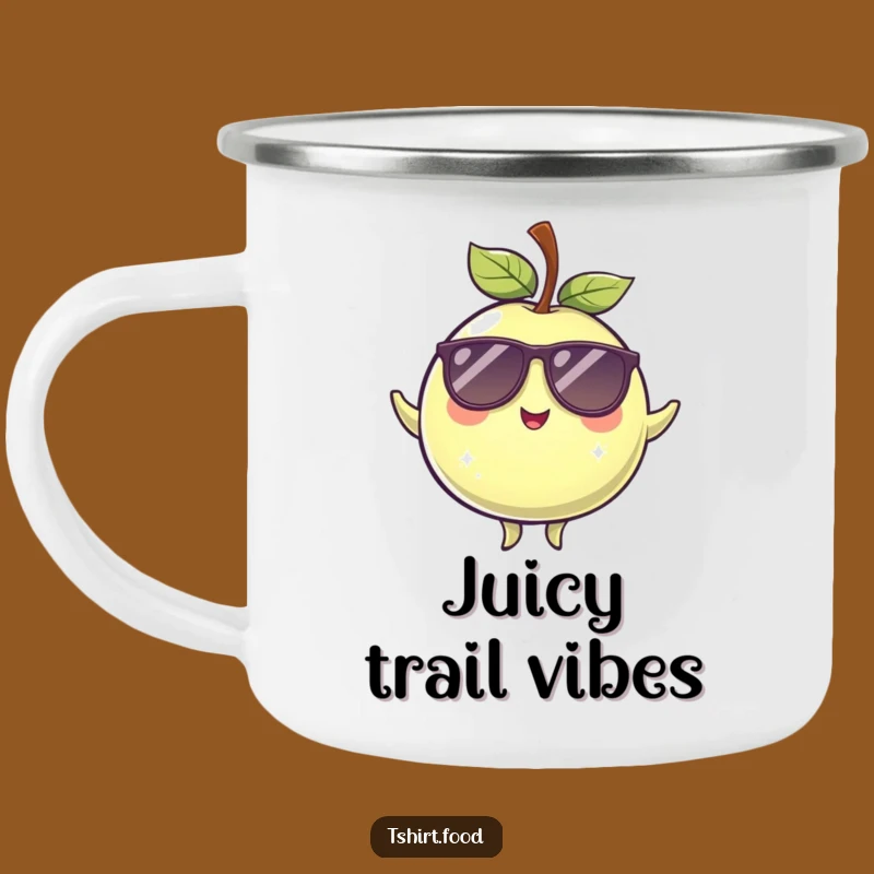 Funny Winking Plum Sunglasses Balancing Camping Mug: Outdoor Coolness