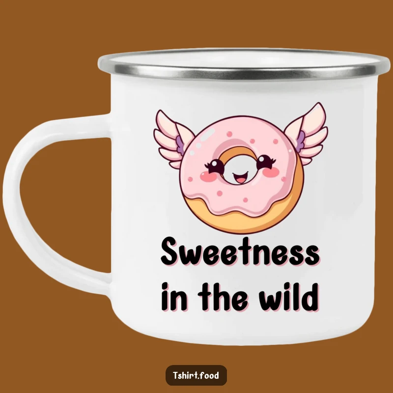 Funny Donut Camping Mug: Flying Donut Outdoors, Durable Humorous Gift