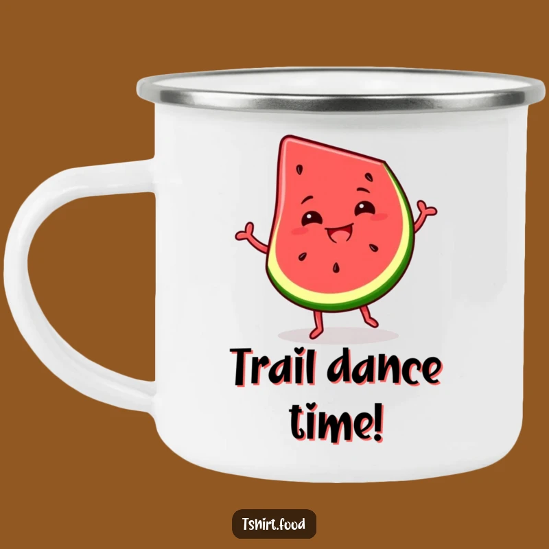 Funny Watermelon Slice Camping Mug: Durable Summer Dance Party, Hilarious Gift!