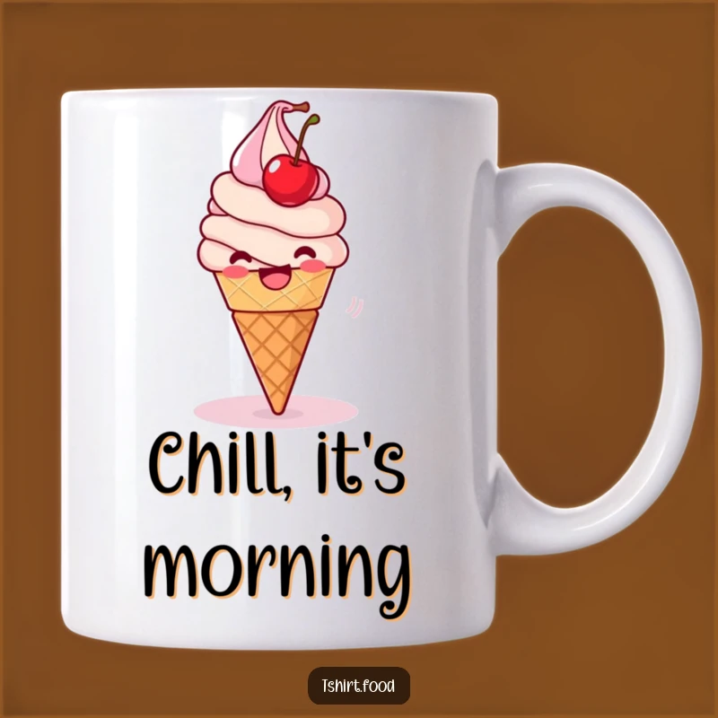 Funny Ice Cream Spin Mug: Delighted Cone, Perfect Funny Gift for Sweet Treats