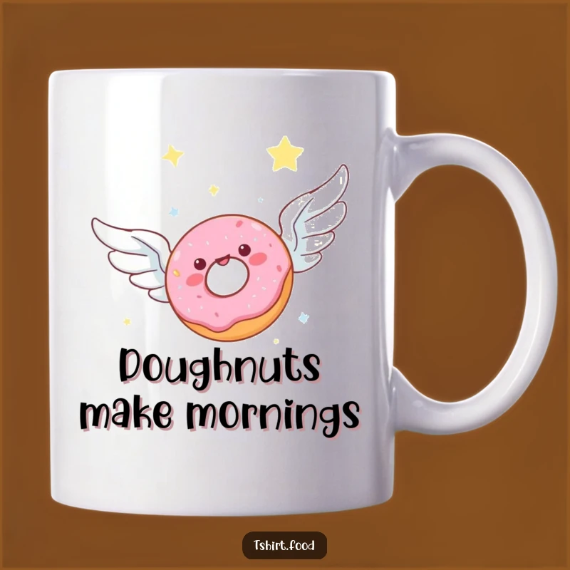 Funny Donut Wings Mug - Joyful Sky Soarer Character Gift