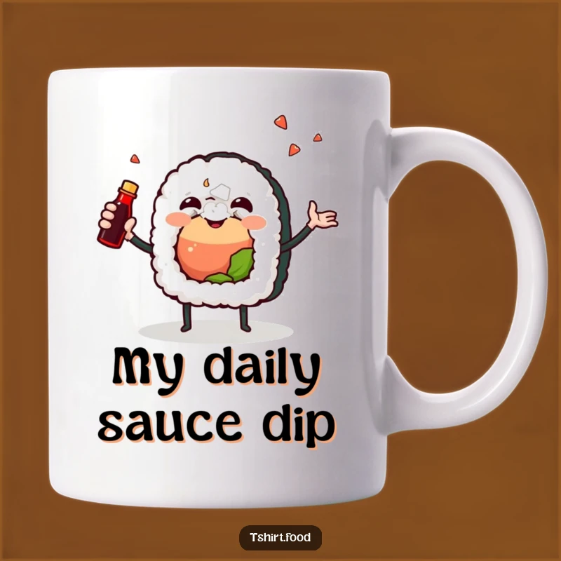 Funny Joyful Sushi Mug: A Hilarious Gift for Foodies Who Love a Good Jiggle