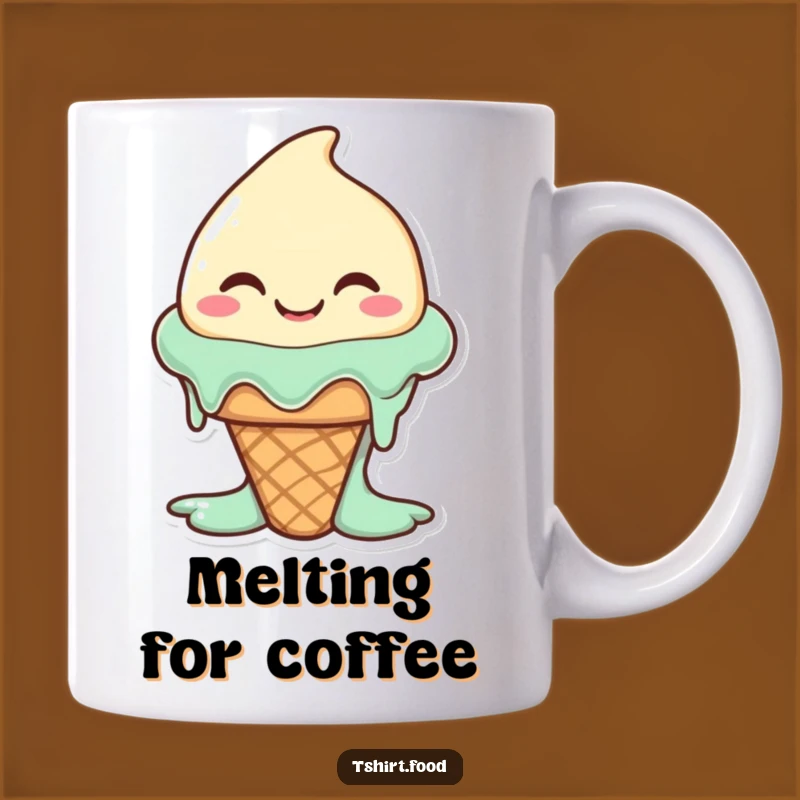 Funny Melting Ice Cream Mug: A Sweet & Silly Treat for Your Morning