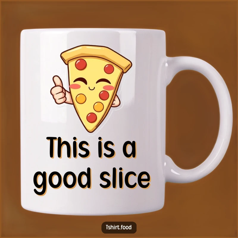 Funny Pizza Thumbs Up Mug: Hilarious Italian Food Gift for Pizza Lovers