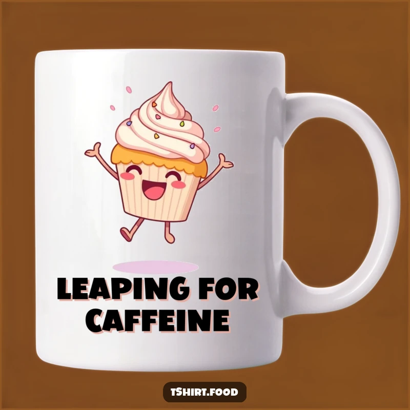Funny Leaping Cupcake Mug - Sweet Joy, Perfect Funny Gift Idea