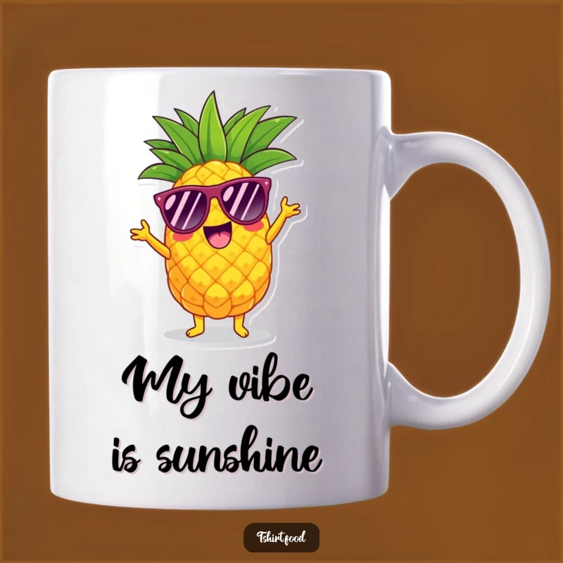 Funny Pineapple Shimmy Mug: Hilarious Tropical Character Gift for Sunny Vibes