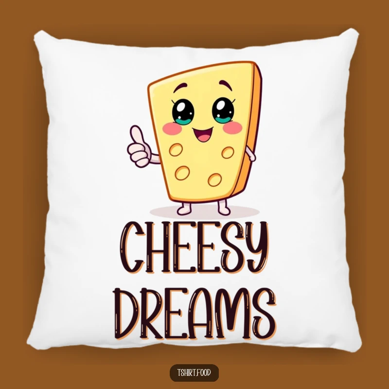 Funny Cheese Wedge Pillow, Cozy Joy, Cheesy Comfort Gift