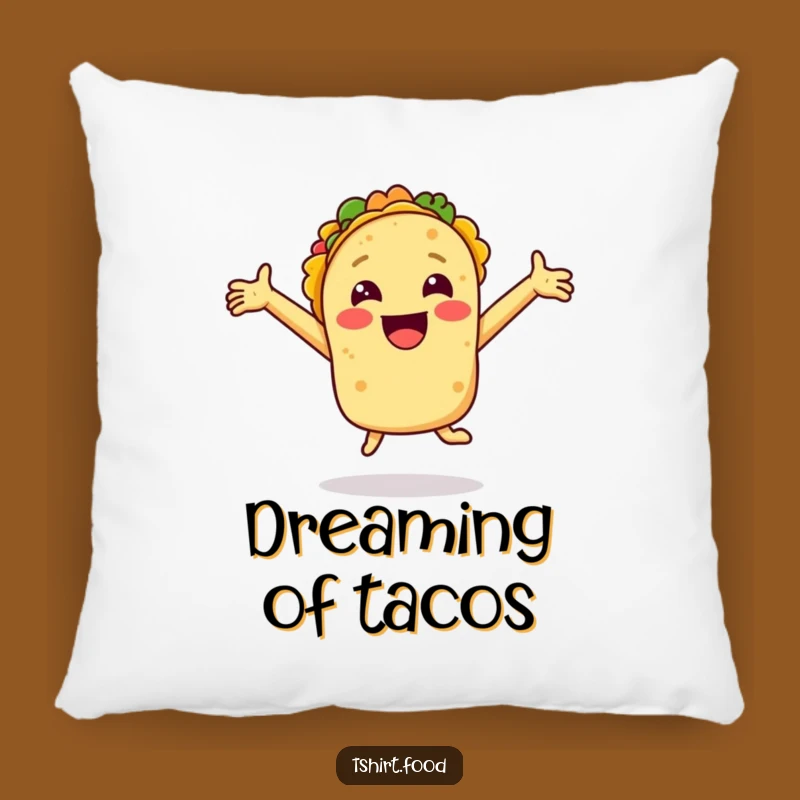 Funny Smiling Taco Joy Pillow - Soft & Funny Comfort with Fiesta Flair