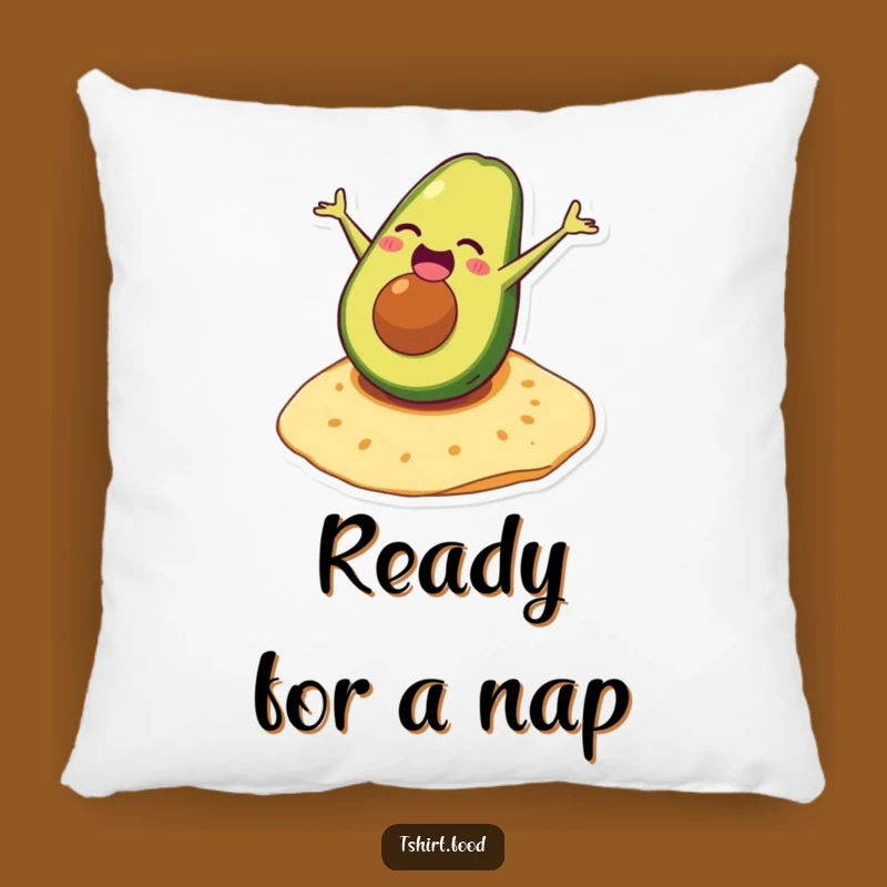 Funny Avocado Somersault Pillow: Comfy Cushion for Foodie Fun