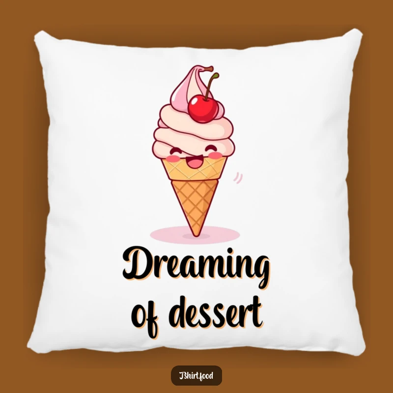Funny Ice Cream Comfort Pillow: Soft Cone, Cozy Decorative Funny Gift for Sweetness