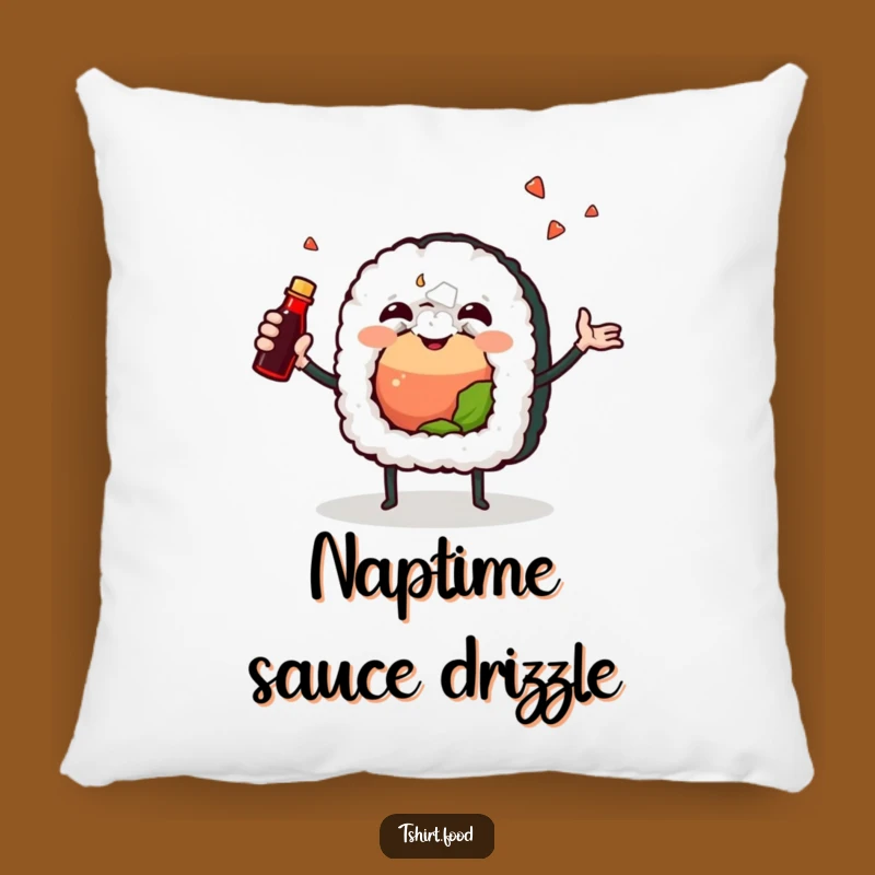 Funny Joyful Sushi Pillow: Huggable Comfort with Deliciously Humorous Charm