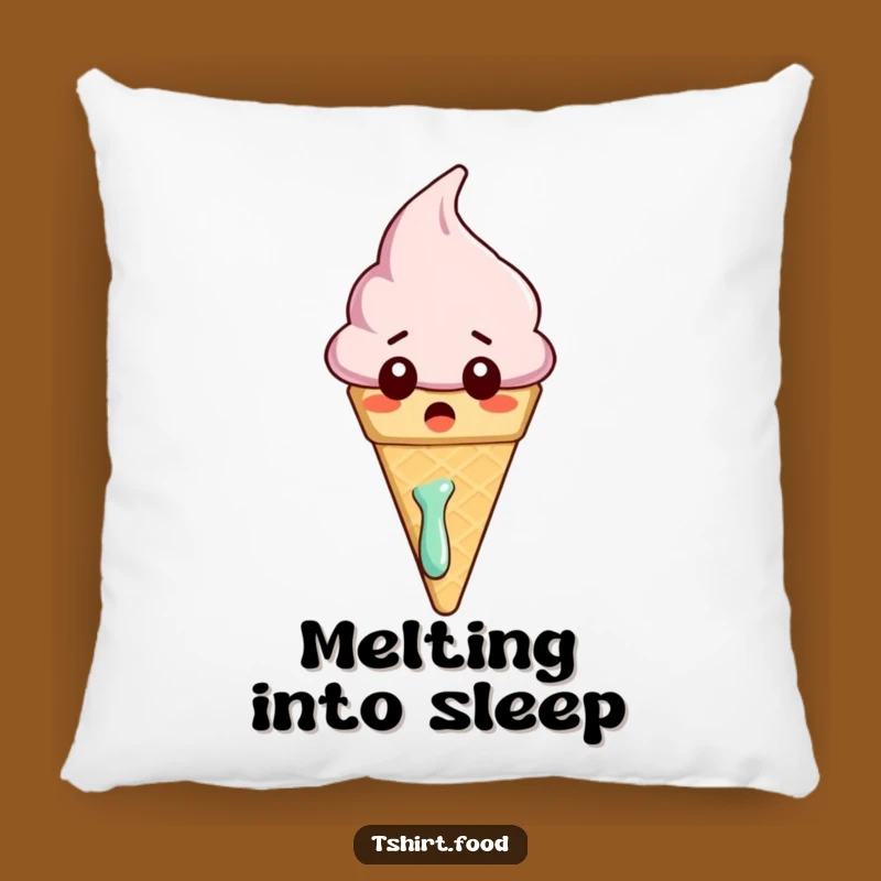Funny Melting Ice Cream Pillow: Cozy Surprise Comfort, Perfect Decorative Gift