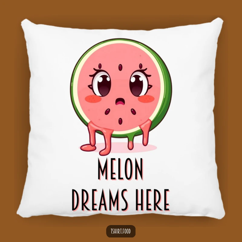 Funny Surprised Watermelon Pillow: Cuddle Up with Juicy Comfort