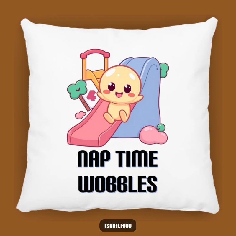 Funny Jelly Slide Pillow: Cuddle Up with This Enthusiastic, Wobbly Character