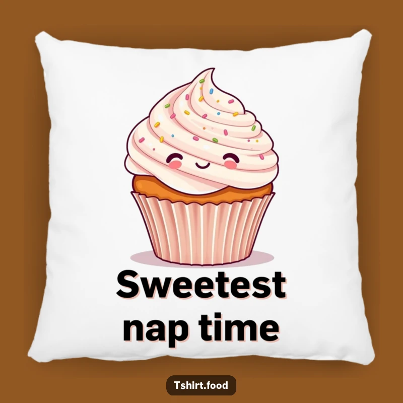 Funny Cupcake Confetti Pillow: Cozy Celebration Comfort, Perfect Decorative Gift