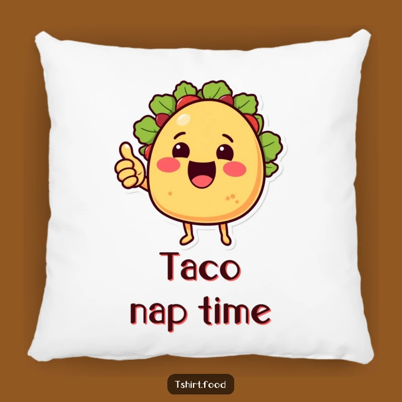 Funny Taco Comfort Pillow: Soft Taco, Cozy Decorative Funny Gift for Fun