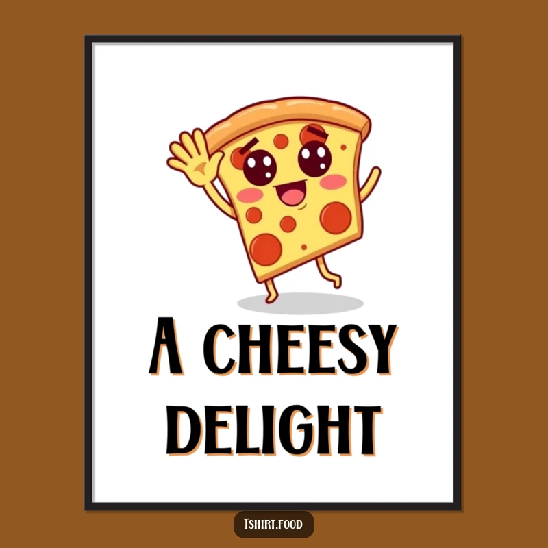 Funny Pizza Dance Digital Art: Instant Cheesy Decor