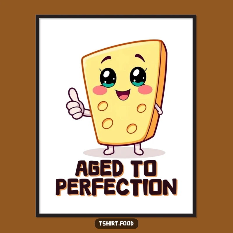 Funny Cheese Wedge Digital Art, Cheesy Joyful Art, Instant Download