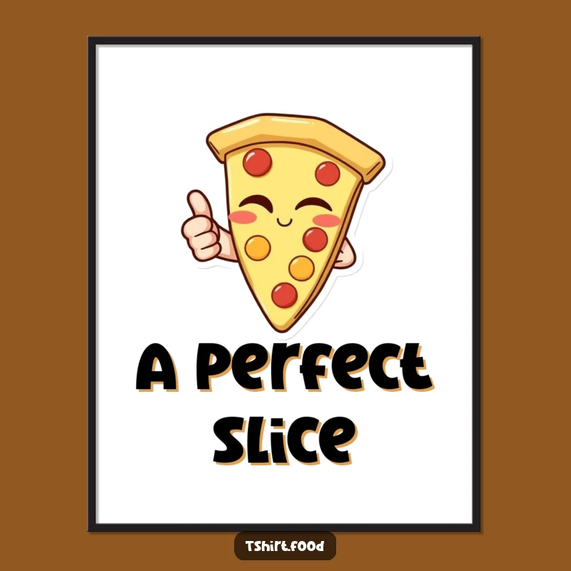 Funny Pizza Thumbs Up Digital Art: Instant Cheer for Your Walls
