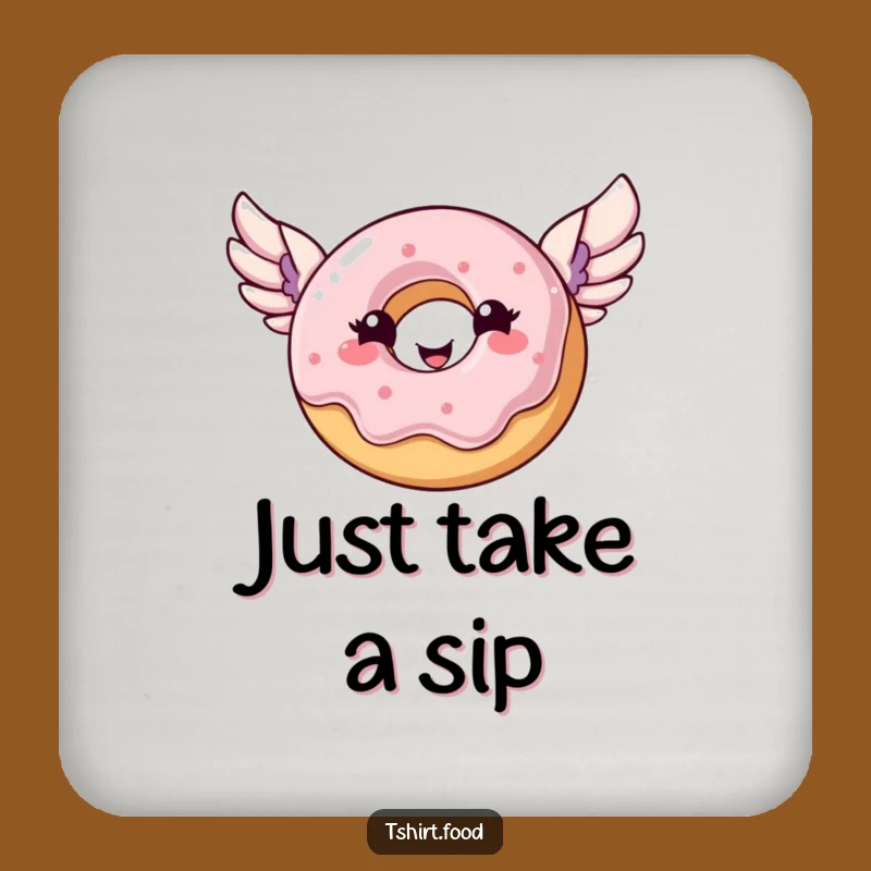 Funny Donut Coaster: Flying Donut Stylishly, Protect Furniture Humorous Gift