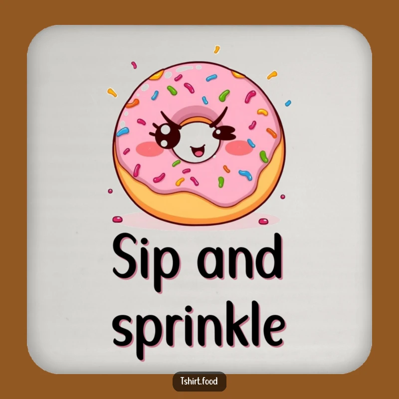 Funny Kawaii Donut Coaster Set: Protect Surfaces with Sweetness