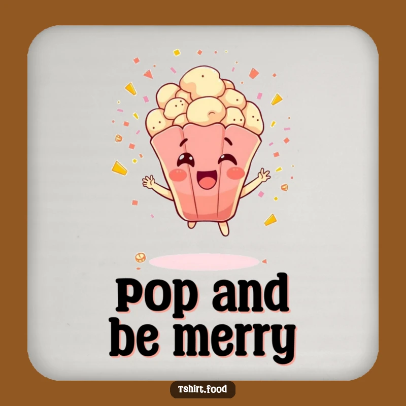Funny Popcorn Explosion Coaster: Kernel Protection - Stylish Funny Gift