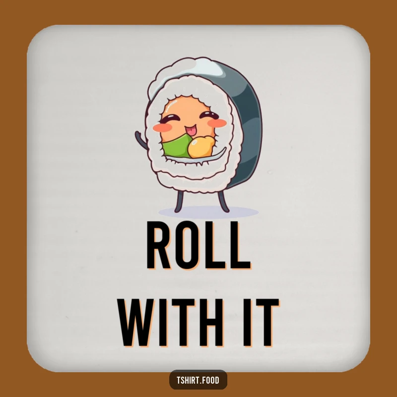 Funny Winking Sushi Roll Coaster - Hilarious Table Protector Gift