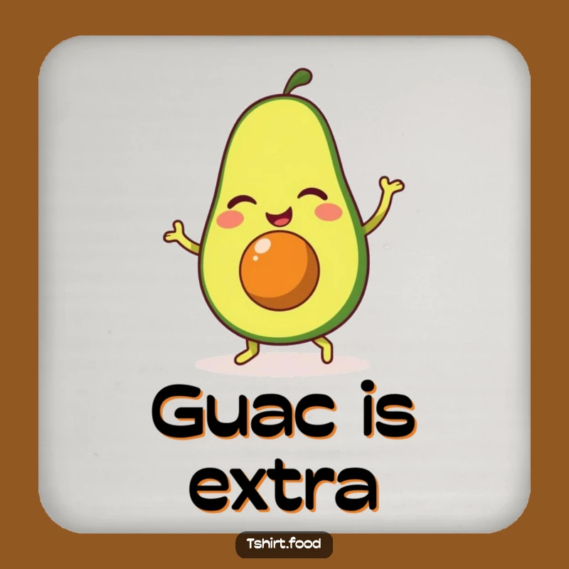 Funny Winking Avocado Jig Coaster Set: Protect Surfaces with Humor