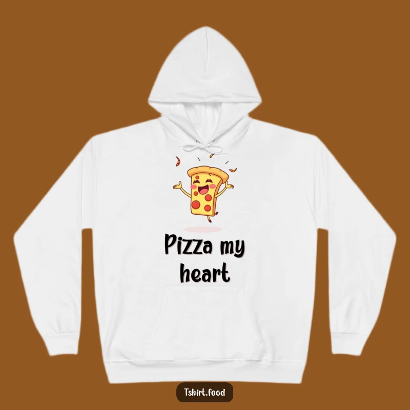 Cozy Funny Pizza Juggling Hoodie: Warm Slice, Ultimate Funny Gift for Comfort