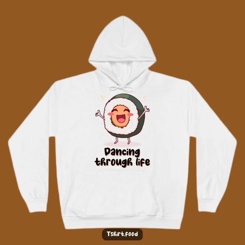 Cozy Funny Sushi Dance Hoodie: Warm Roll, Ultimate Funny Gift for Comfort and Joy