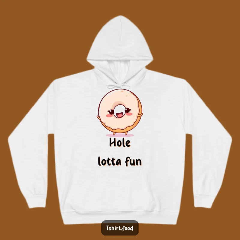 Funny Donut Ball Bounce Hoodie: Stay Cozy and Cheerful with This Happy Character
