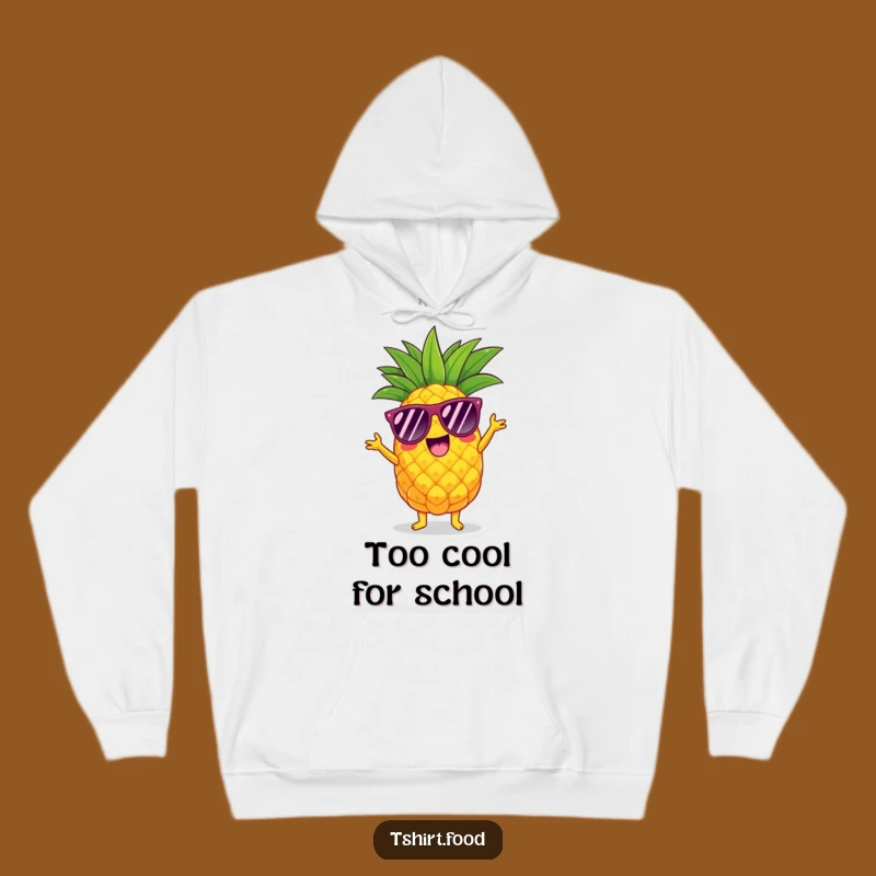 Funny Pineapple Shimmy Hoodie: Cozy Tropical Character Wear for Cool Vibes