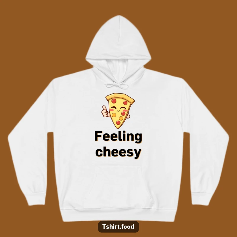 Funny Pizza Thumbs Up Hoodie: Cozy Comfort and Cheesy Humor