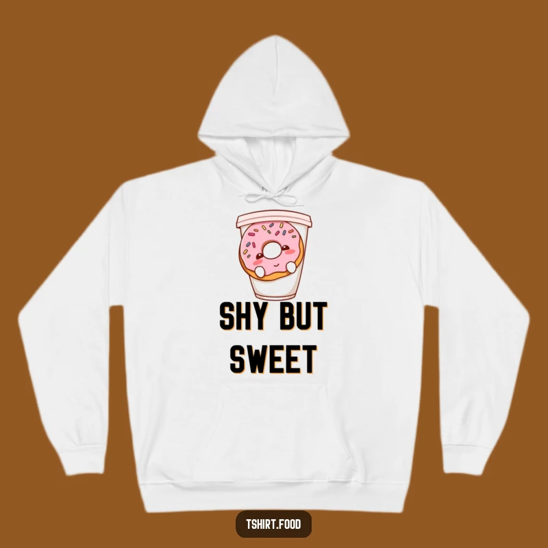 Funny Shy Donut Hoodie - Cozy Introvert, Ideal Funny Gift